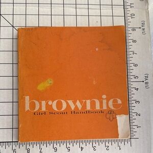 Vintage 1963 Brownie Girl Scout Handbook | Mid-Century Illustrated | Fair Cond
